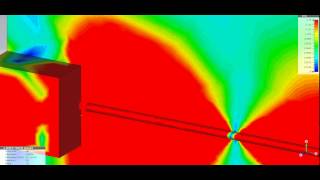 Shielded cable shielding not connected radiated electromagnetic field at 500MHz [upl. by Ssirk]