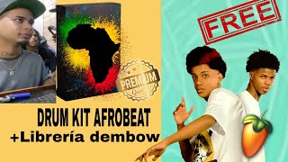 LIBRERÍA AFROBEAT  DEMBOW babyR x SOMBRA EL DE LO PALOS DRUM KIT DEMBOW Y AFROBEAT FREE [upl. by Dlared]