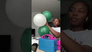 🇳🇬Balloon arch and columns using stands balloons smallbusiness subscribe balloonarch [upl. by Barnie]