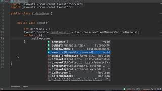 Codota in action Using ExecutorService with Codota [upl. by Nivlac]