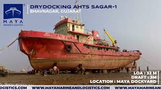 DRYDOCKING A TUG IN BHAVNAGAR drydocking tugboats bhavnagar alang gujarat [upl. by Lori]