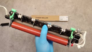 HOW TO REPLACE UPPER FUSER ROLLER AND LOWER PRESSUSRE ROLLER ON BROTHER DCP7055 DCP7060 DCP7065 [upl. by Anirtruc]