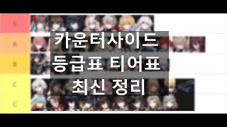 카운터사이드 등급표 티어표 최신 정리 [upl. by Lindsley]