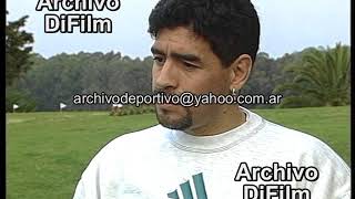 Diego Armando Maradona sobre Fernando Redondo  DiFilm 1995 UG3671 [upl. by Ztnaj]