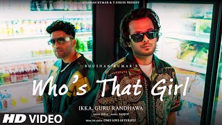 WHO’S THAT GIRL VISUALIZER Ikka Ft Guru Randhawa  Sanjoy  Only Love Gets Reply  Bhushan Kumar [upl. by Ezara]