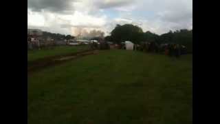 Tenbury Show Steve Howells tractor pulling [upl. by Rhtaeh]