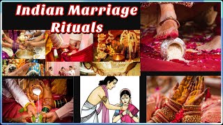 Indian Culture Indian Marriage Rituals Its importance and significance [upl. by Paviour]