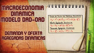 Macroeconomía Dinámica Modelo DADOAD Demanda y Oferta Agregadas Dinámicas [upl. by Feigin]