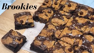 BROOKIES  Brownie  Cookie Bars [upl. by Lerad365]