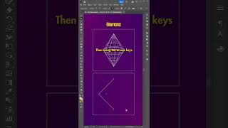 EASY Wireframe Diamond Shape in Adobe Illustrator [upl. by Bianchi]