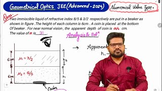 IITJEE Adv2024ProbleSol Geometrical Optics  by Ratnesh Shukla [upl. by Rodie]