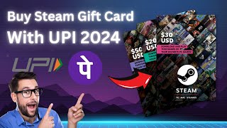 Buy Steam Gift Cards with UPI Quick amp Easy Guide [upl. by Eelrefinnej752]