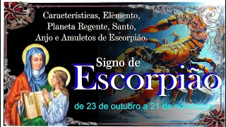 SIGNO DE ESCORPIÃO  VÍDEO SOBRE AS PRINCIPAIS CARACTERÍSTICAS DO SIGNO DE ESCORPIÃO [upl. by Alleahcim]