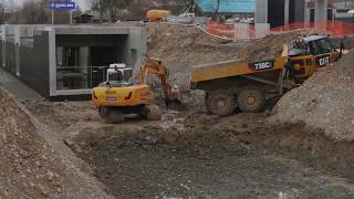 Time lapse fabrication du passage souterrain en gare dAnnemasse  CEVA France [upl. by Muriel115]