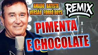 AMADO BATISTA  PIMENTA E CHOCOLATE VERSÃO REMIX FORRO BOYS [upl. by Inajar]