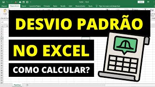 COMO CALCULAR DESVIO PADRÃO NO EXCEL [upl. by Nomra]