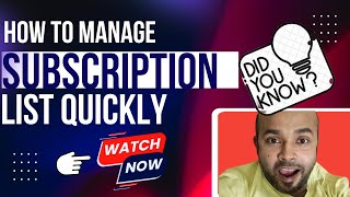 How to DELETE YouTube Subscriptions QUICKLY  How to Manage amp Delete subscriptions list 2025 [upl. by Gillespie]