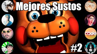 RECOPILACION DE SUSTOS EN FNAF 2  Mejores Clips [upl. by Reehsab]