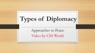 Types of Diplomacy [upl. by Aden347]