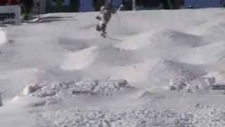 world cup la plagne moguls skiing bapt francillon double back flip [upl. by Mansoor]