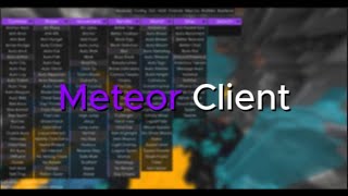 9C9Lorg  Meteor client  1204  config [upl. by Ztnarf10]