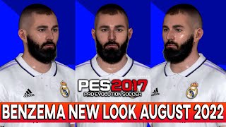 PES 2017 KARIM BENZEMA NEW LOOK [upl. by Nereus]