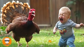 BABY AND ANIMAL  Crying Babies With Animals Moments 2  Funny Baby Videos  Just Funniest [upl. by Ecyt]