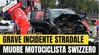 quotIncidente mortale sulla statale 129 motociclista svizzero perde la vitaquot [upl. by Lifton]