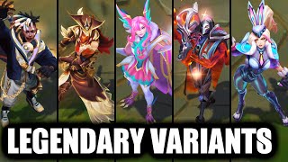 All Legendary Skins Mythic Variants amp Chromas League of Legends [upl. by Yeliah77]