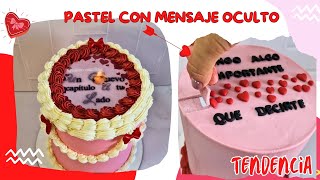 Pasteles en TENDENCIA que revelan un mensaje Secreto  Perfecto para dia de los enamorados [upl. by Oeflein309]