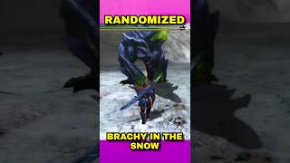 Brachydios in the snow  monsterhunterworld [upl. by Einad]