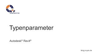 Nutzung von Typenparametern in Autodesk Revit [upl. by Noied417]