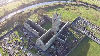 1st Ever Drone View Claregalway Friary [upl. by Neelrahs]