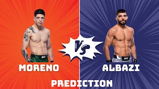 Brandon Moreno vs Amir Albazi Prediction [upl. by Ellenaj]