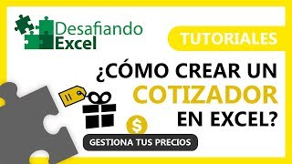 ¿Cómo crear un COTIZADOR en Excel  Tutoriales de Excel 8 [upl. by Katushka918]