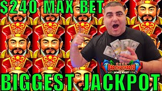 OMG My BIGGEST JACKPOT On New Slot Machine At Casino  240 MAX BET [upl. by Sacttler847]