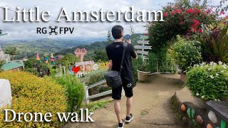 Walk in Little Amsterdam Sirao Garden Philippines 🇵🇭 4K Drone dji neo 2024 [upl. by Kerin]