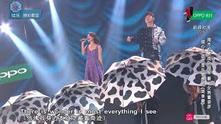 Sing China Season 2 Finals – Joanna Dong duets with Jay Chou《简单爱》 [upl. by Eibob]