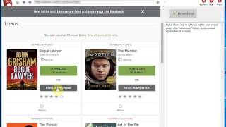 How to download Overdrive ebook in browser [upl. by Aurelea]