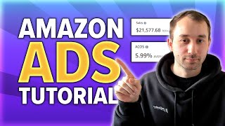 Merch by Amazon ADS TUTORIAL for BEGINNERS 2024 [upl. by Patton627]