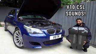 Installing a CARBON PLENUM on my BMW E60 M5 And then it BROKE [upl. by Elvira628]