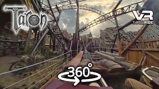 WOW TARON 360° Phantasialand extreme VR Roller Coaster onride front row POV rollercoaster [upl. by Nailil]