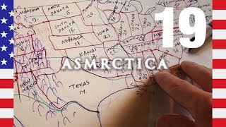 ASMR Learning by Drawing Map of the US  Soft Spoken [upl. by Eniale]