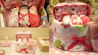 Baby Bassinet Diaper Cake Easy DIY Aseamae Natural [upl. by Oicnaneb550]