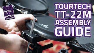 TOURTECH TT22M Electronic Drum Kit Set Up amp Assembly Guide [upl. by Neelon53]