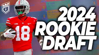 2024 DYNASTY ROOKIE MOCK DRAFT Landing Spots  Dynasty Fantasy Football 2024 [upl. by Elockcin]