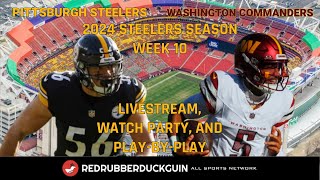 2024 Pittsburgh Steelers Week 10 Livestream Watch Party and PlayByPlay at Washington [upl. by Pompea]