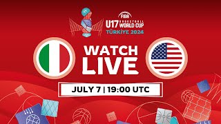 FINAL  Italy v USA  Full Basketball Game  FIBA U17 Basketball World Cup 2024 [upl. by Thamora]