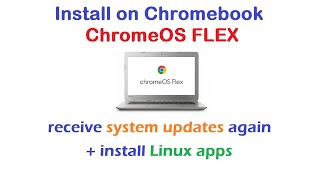 Install ChromeOS FLEX on Chromebook [upl. by Damahom983]