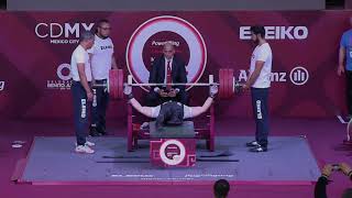 Amir Jafari Arangeh  Silver  Mens Up to 59kg  Mexico City 2017 World Para Powerlifting [upl. by Lebiram]